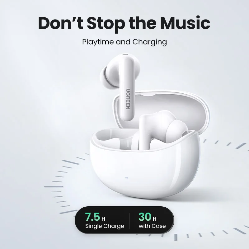 TWS-наушники UGREEN HiTune T3 Pro с поддержкой Bluetooth и активным шумоподавлением