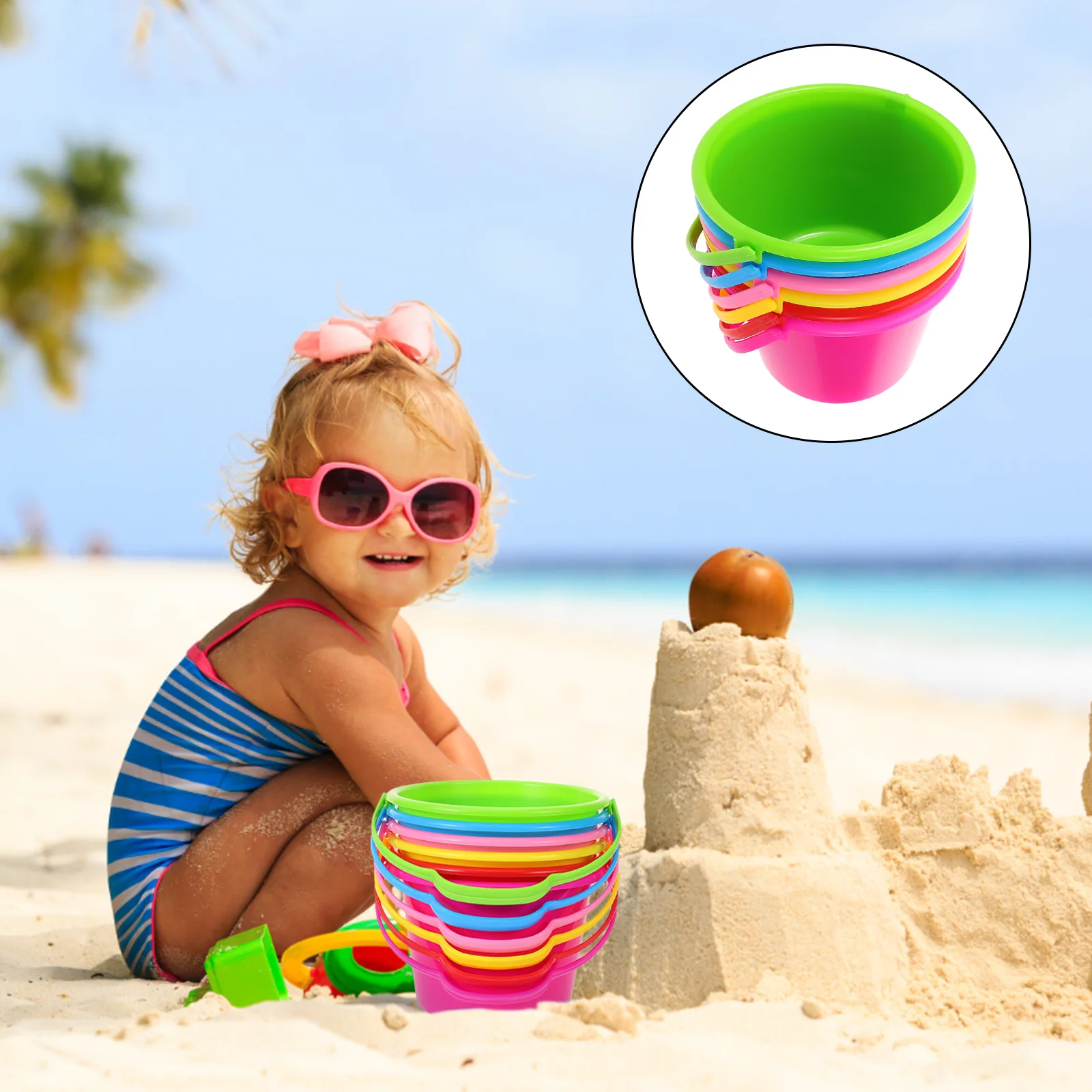 6 шт. детские песочные ведра для мытья автомобиля