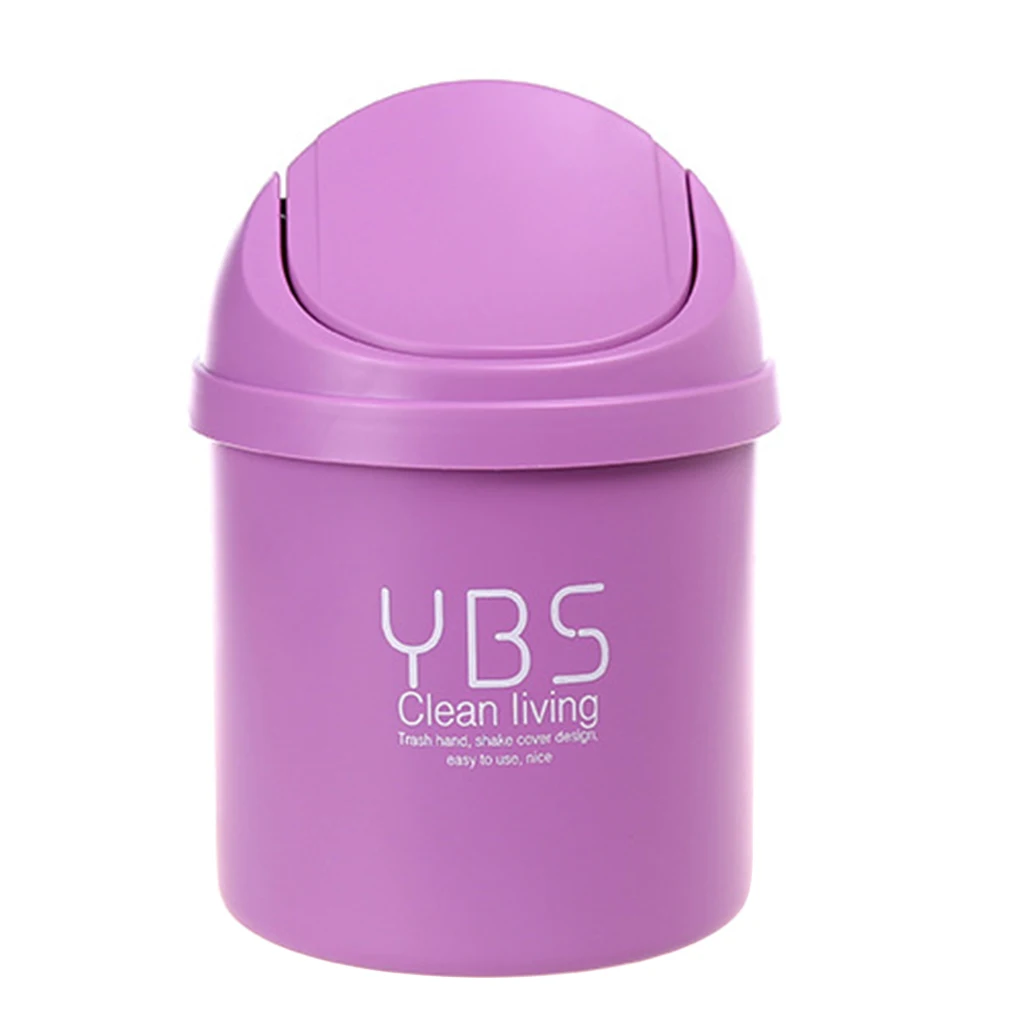 

Creative Mini Small Waste Bin Desktop Garbage Basket Home Table Plastic Office Supplies Trash Can Dustbin Sundries Barrel Box