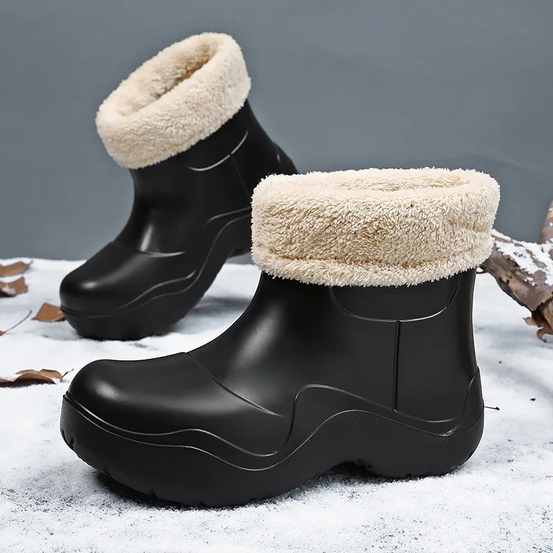 

2022 New Women Boots Fashion Ladies Shoes Slip On Women Shoes Casual Ankle Boots Plus Size Flat Botas Mujer Autumn Winter Shoes