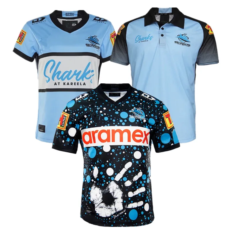 

2018-2021 Sutherland Sharks 1988 Retro Rugby Jersey Size S-3XL-5XL