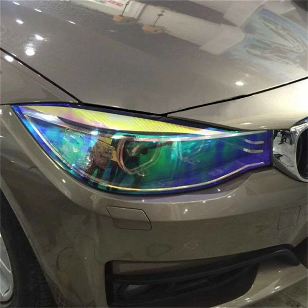 Expandable Headlight Film Removable Replacement Waterproof 12 Inchesx39 Inches