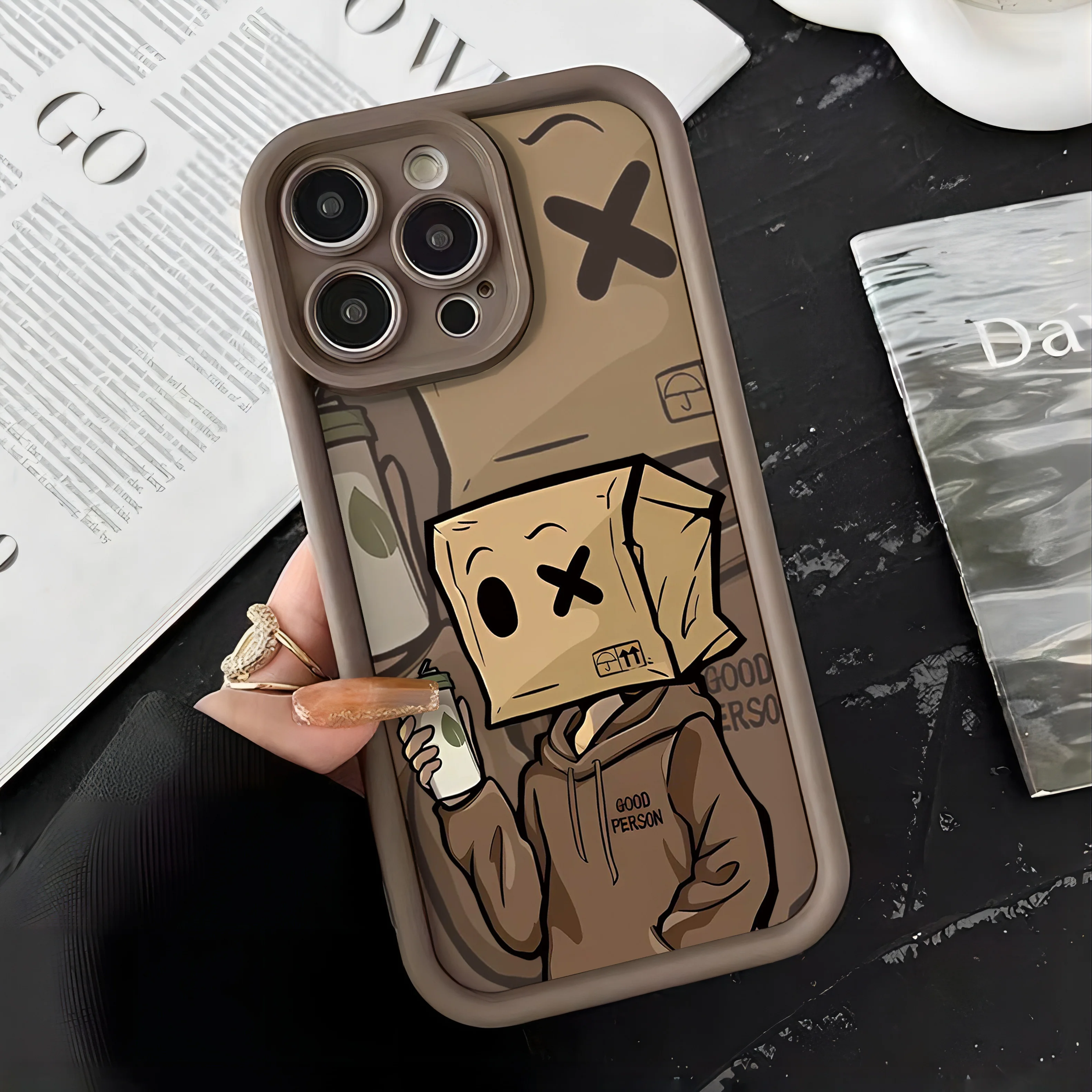 Новый чехол для телефона Cartoon Box Paper Man Samsung Galaxy A16 A06 A35 A55 A25 A05s A15 A54 A34 A24 A14 A05 4G 5G с