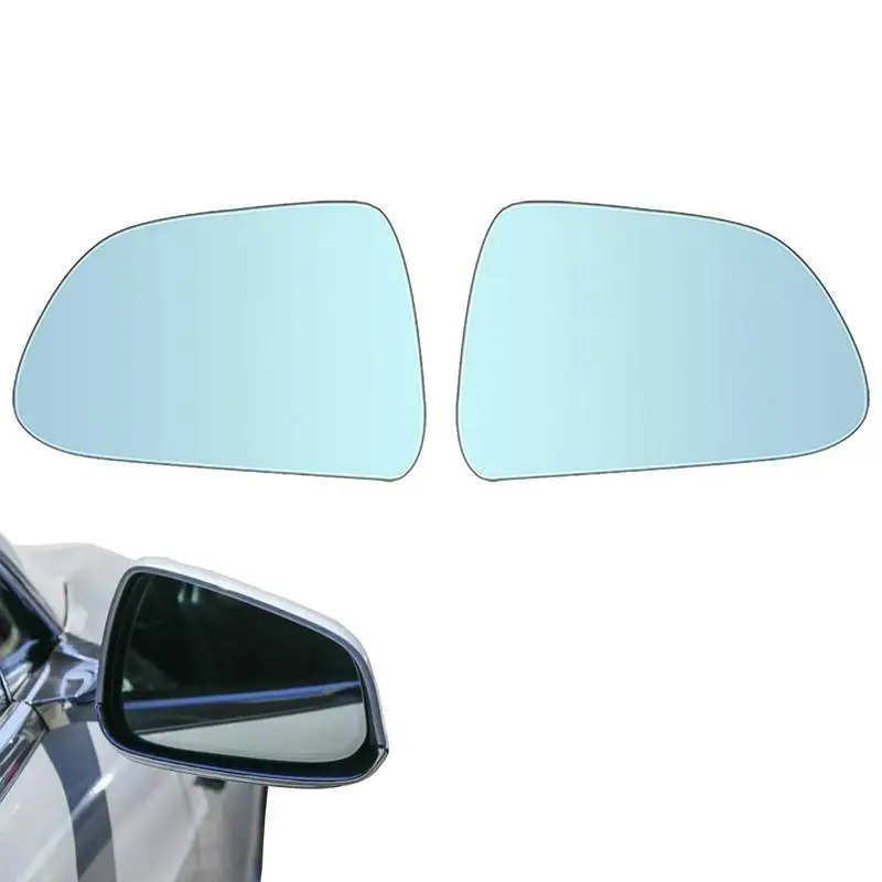 

1 Pair Side Rearview Mirror Blue Glass Lens ForTesla Wide Angle View Anti Glare Auto Exterior Accessories