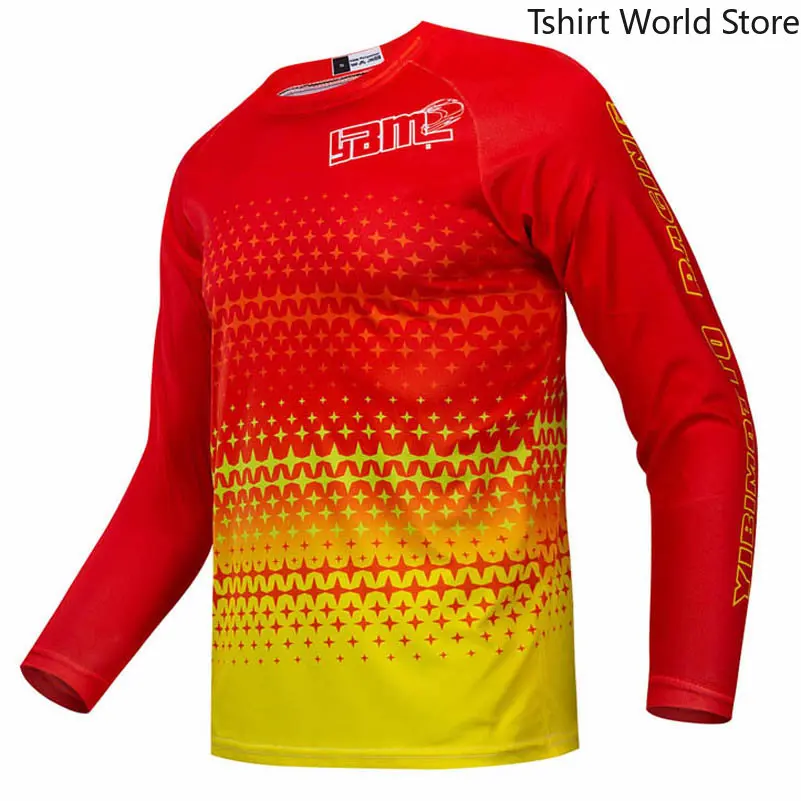 

2023 NEW motorcycle Jersey FOR Skyline Air MTB DH MX Bicycle Cycling Bike downhill fit SRAM Jersey quick dry ice cold feel