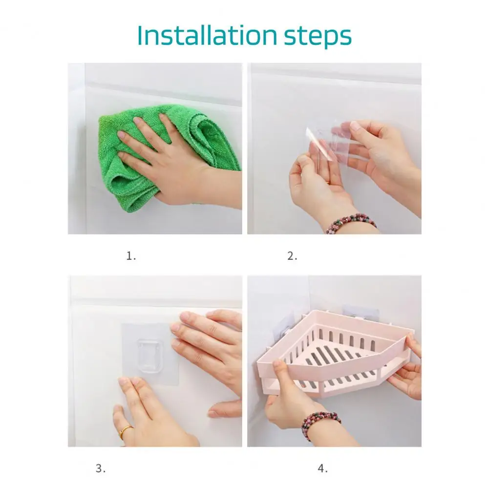 Треугольная настенная полка стойка с сильной нагрузкой угловая душевая кабина