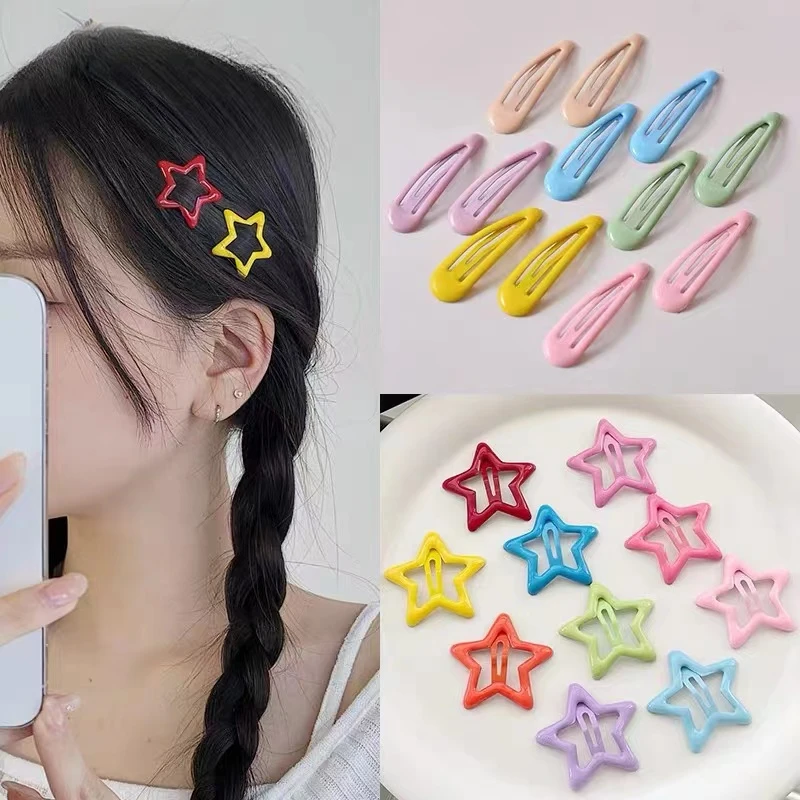 1/12 шт. милые красочные заколки для волос со звездами женщин и девушек Y2K