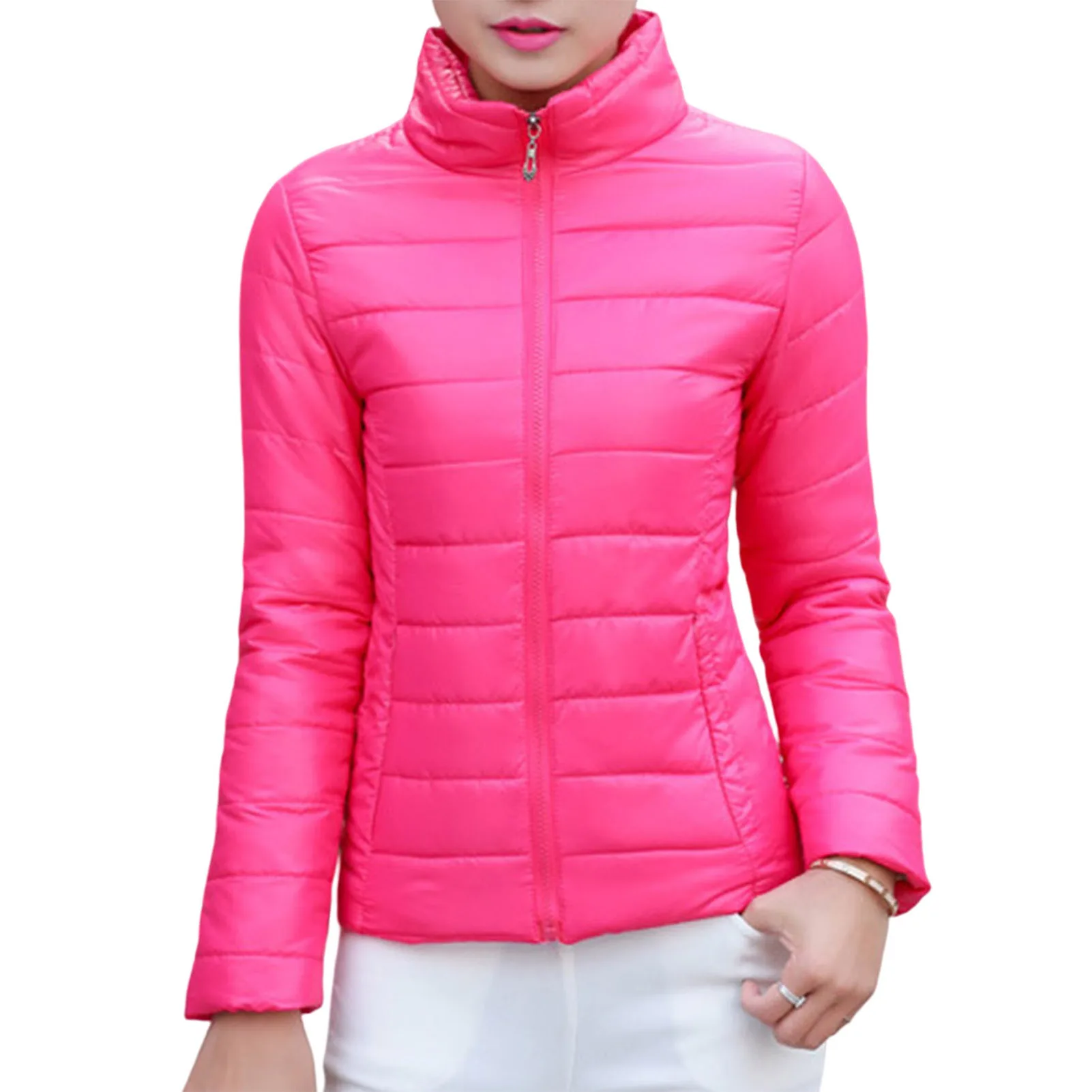 

Plush Outwear With Zipper Plus Size Solid Color Jacket for Women Formal Daily Party Ball NOV99