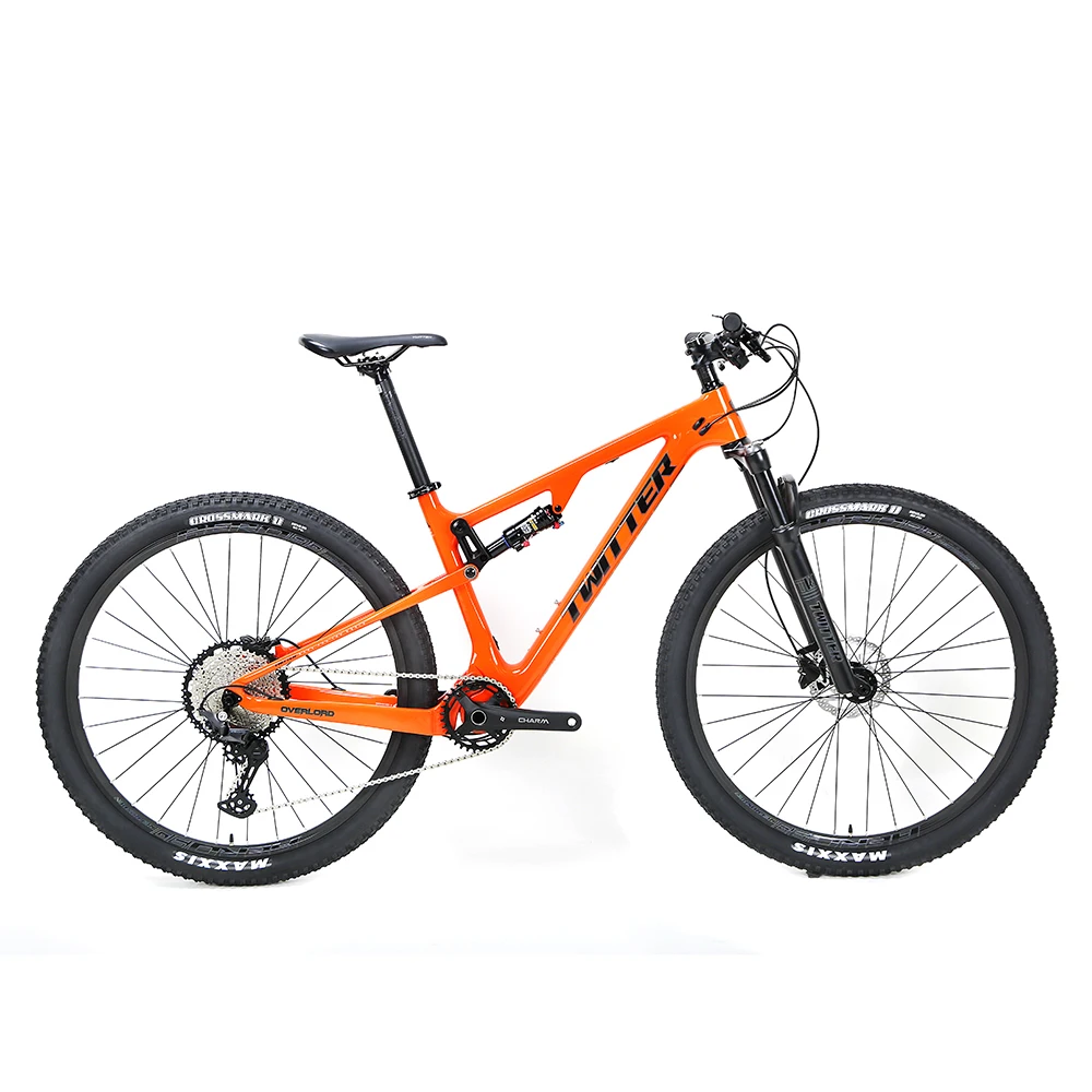 Cheap Carbon Fiber Double Suspension Mountain Bike  Men's Downhill Bicycle 29 Inch for Sale