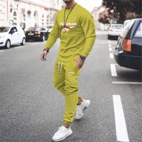 mens sweatshirt 3d printing long sleeved suit fashion long sleeved and long pants mens sports and leisure suit