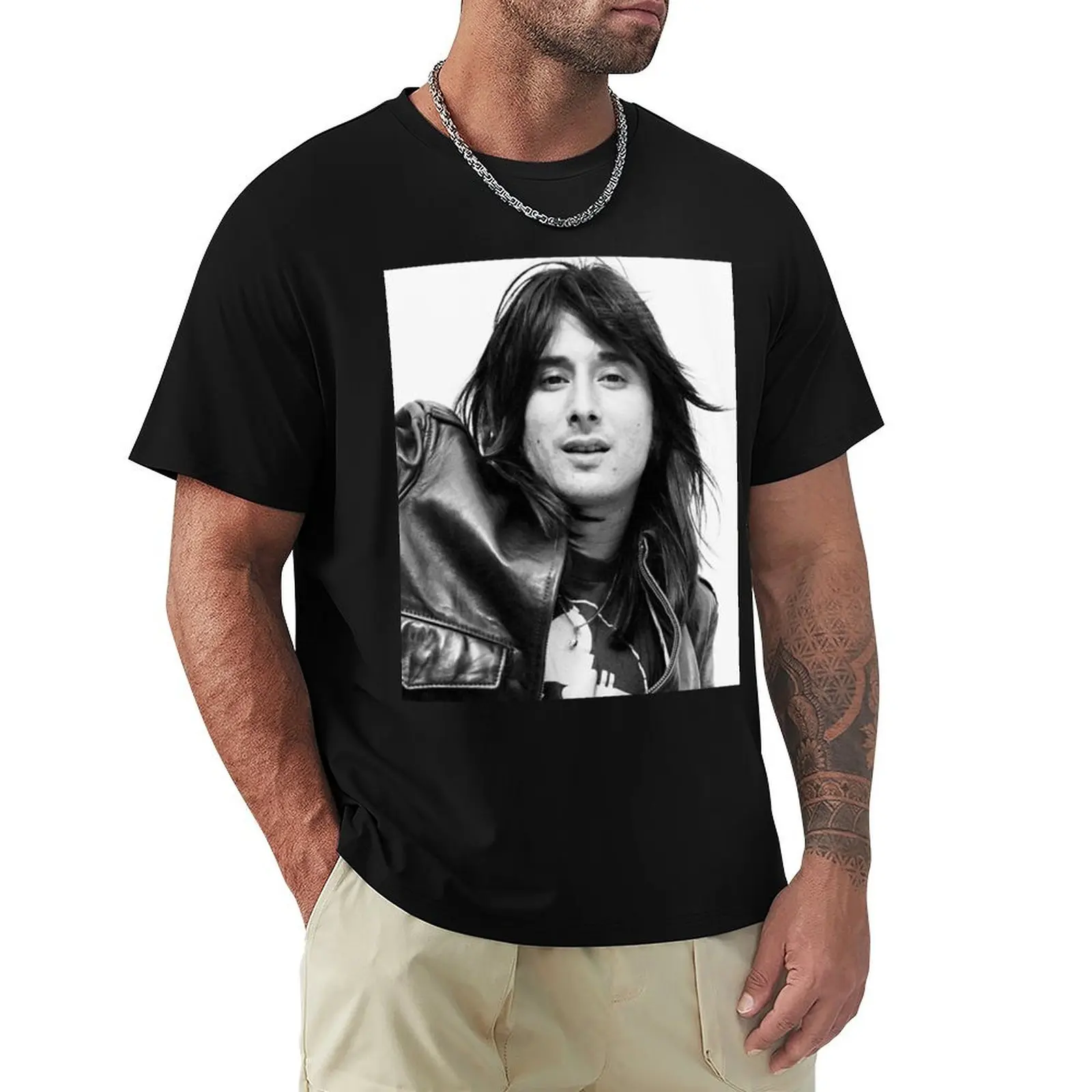 Фото Футболка Steve Perry, рубашки с рисунком, облегающие футболки для мужчин №3
