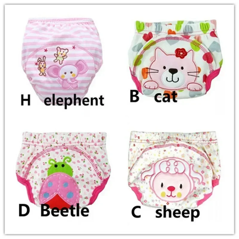 4 шт. детские подгузники детское многоразовое нижнее белье дышащие хлопковые