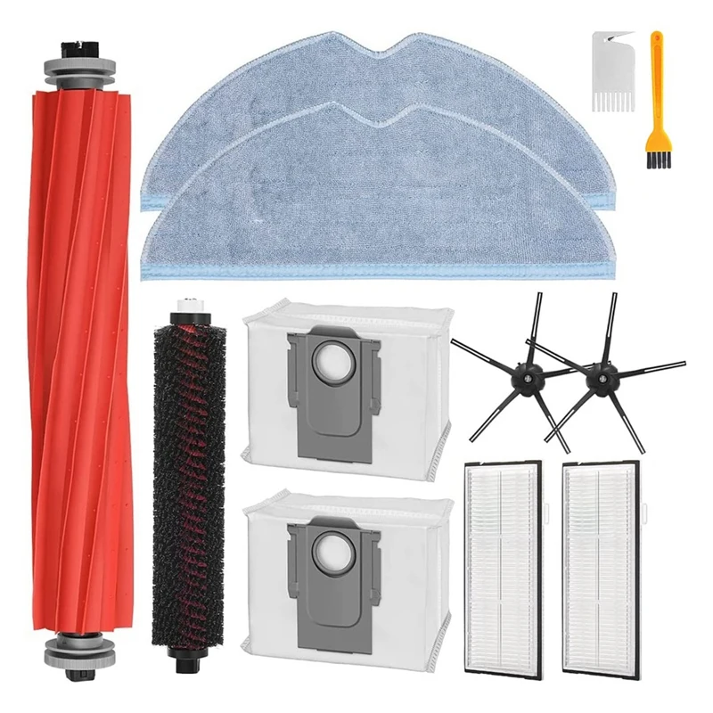 

Main Side Brush Hepa Filter Mop Bag Accessory Kit Plastic For Roborock S7 Maxv Ultra,For Xiaomi S7 Pro Ultra