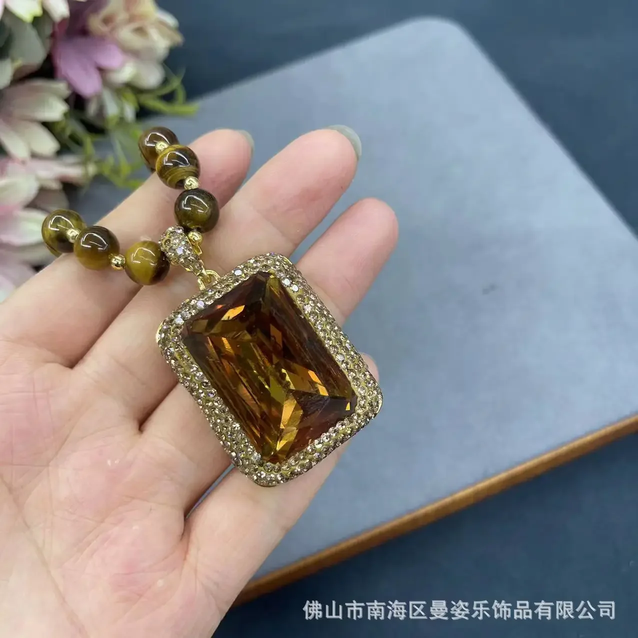 

Новый Турецкий султан Камень Натуральный тигровый глаз камень темпераментная цепь классический свитер