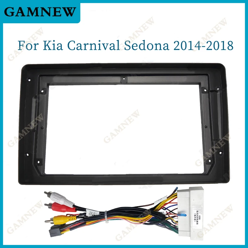 

9 Inch Car Frame Fascia Adapter For Kia Carnival Sedona 2014-2018 Android Radio Dash Fitting Panel Kit