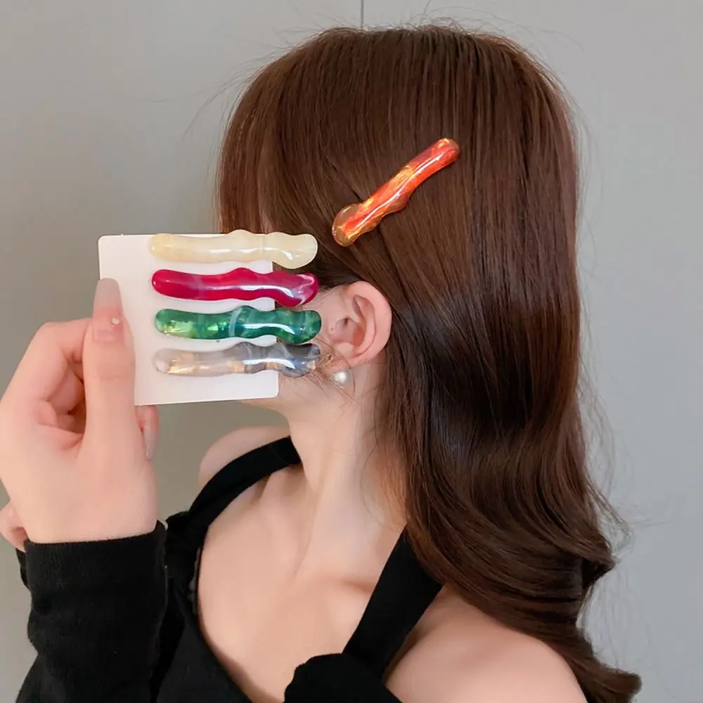 

Elegant Pearl Hair Clips Simple Fashion Geometric Hairpins Creative All-match Irregular Duckbill Clips