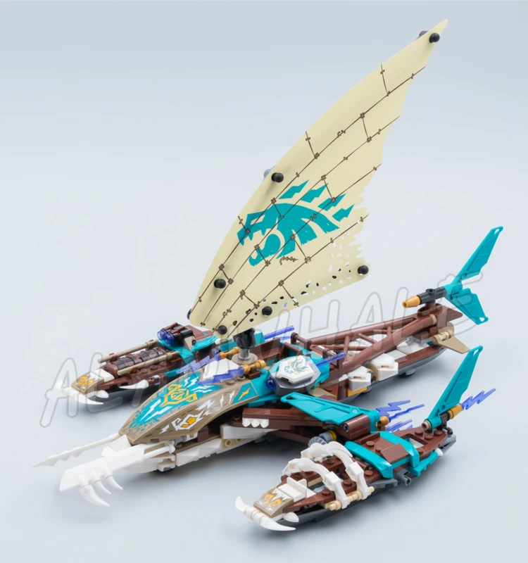 780 шт. Island Shinobi Catamaran Sea Battle Rumble Thunder Keepers отдельная лодка 60040 строительные блоки