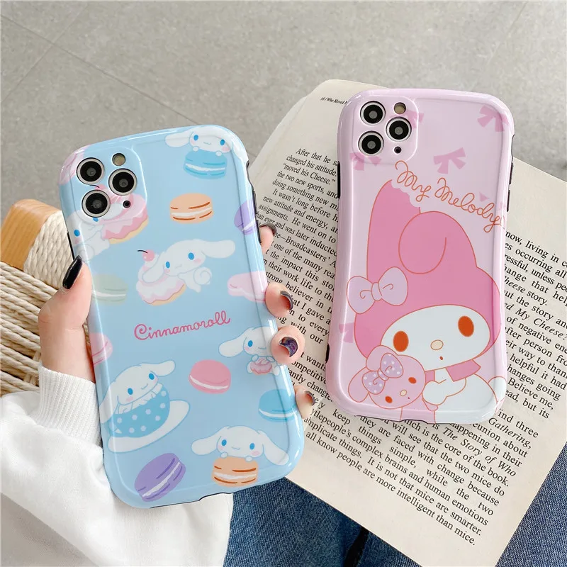 

Sweet girls my melody Cinnamoroll puppy Cartoon Phone Case For iPhone 13 12 11 Pro Max Xr Xs Max 7 8 Plus Case Cute Soft Cover
