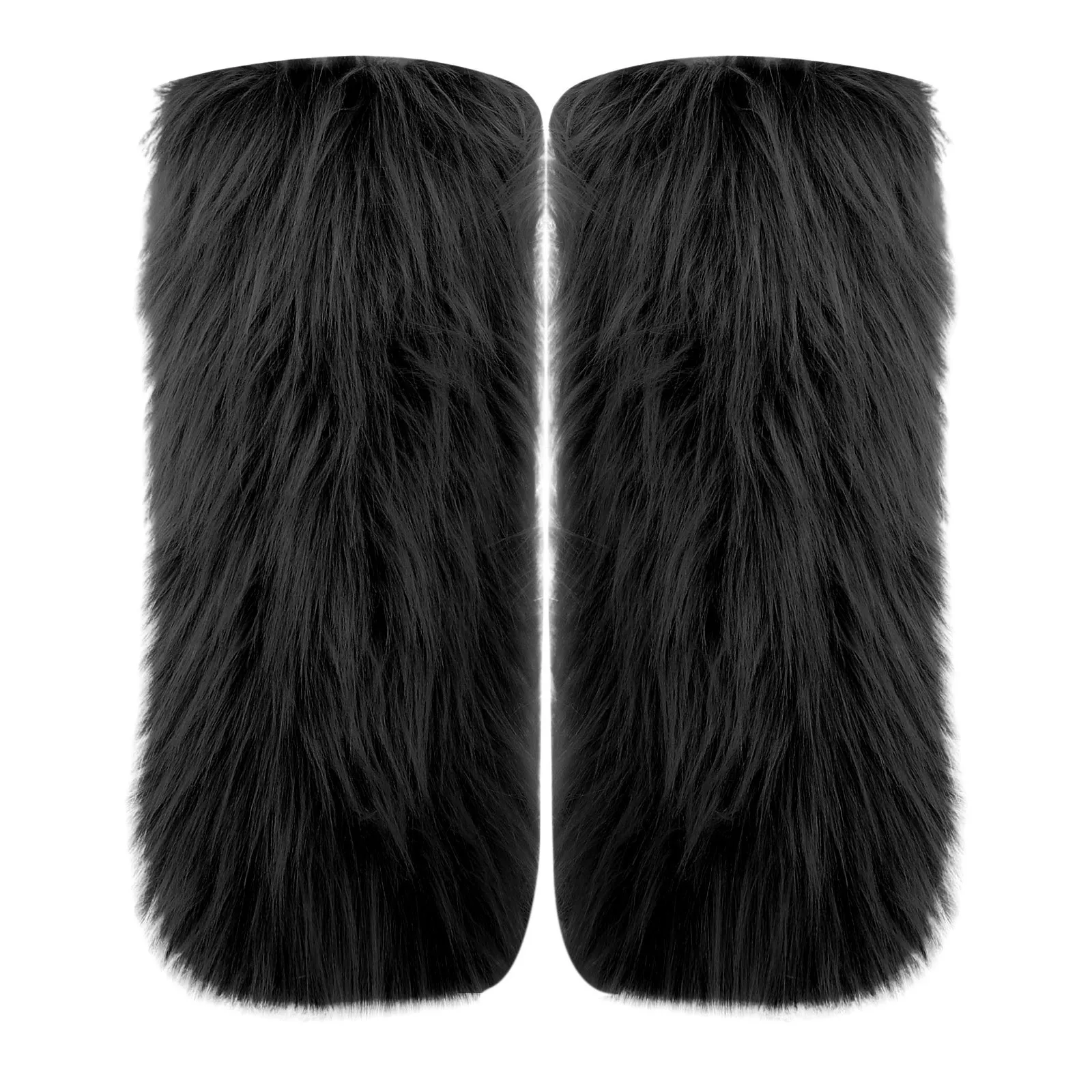 Faux Foot Covers Warm Furry Shoe Pile Socks Leg Stocking Hat for Men Silk Reflections Pantyhose Control Top