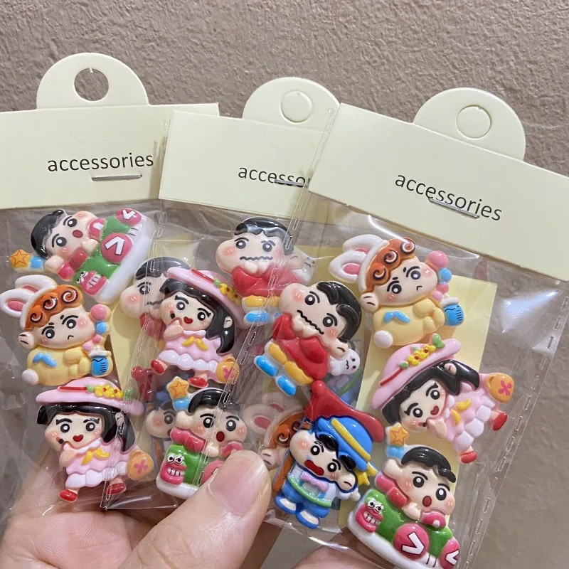 5 шт. Симпатичные карандаши Shin-chan аксессуары из смолы декоративные наклейки