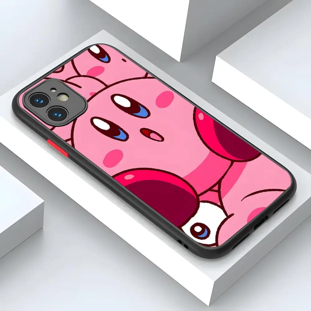 Милый чехол для телефона K-Kirbys IPhone 15 16 14 12 13 11 Pro купить XR XS Max Mini X 7 8 Plus матовый