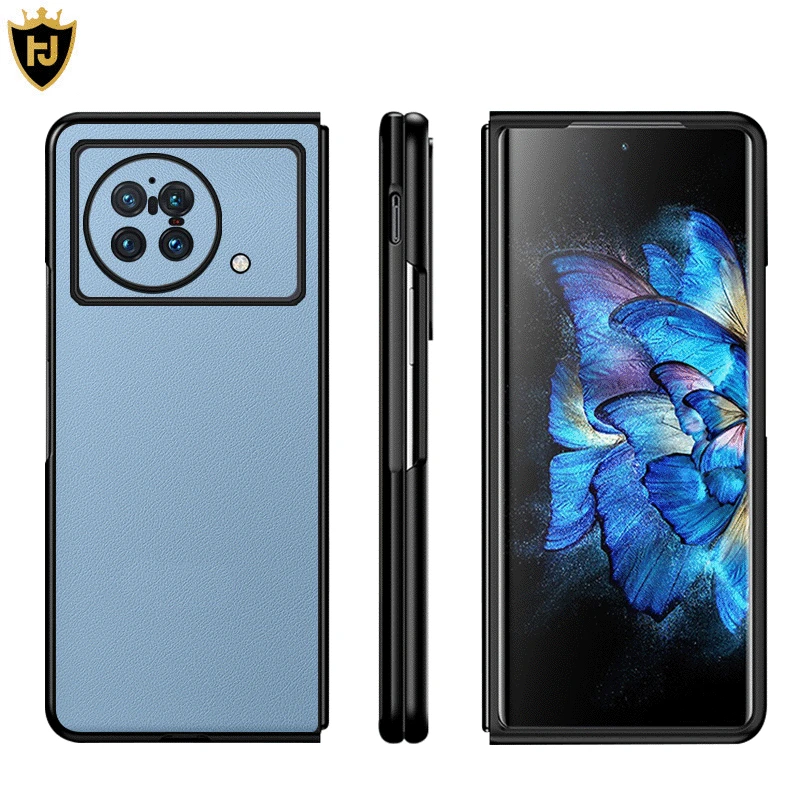 

for Vivo X Fold Case Phone Case Leather All-Inclusive Premium Plain Leather for Vivo Xfold Cover V2178A Case