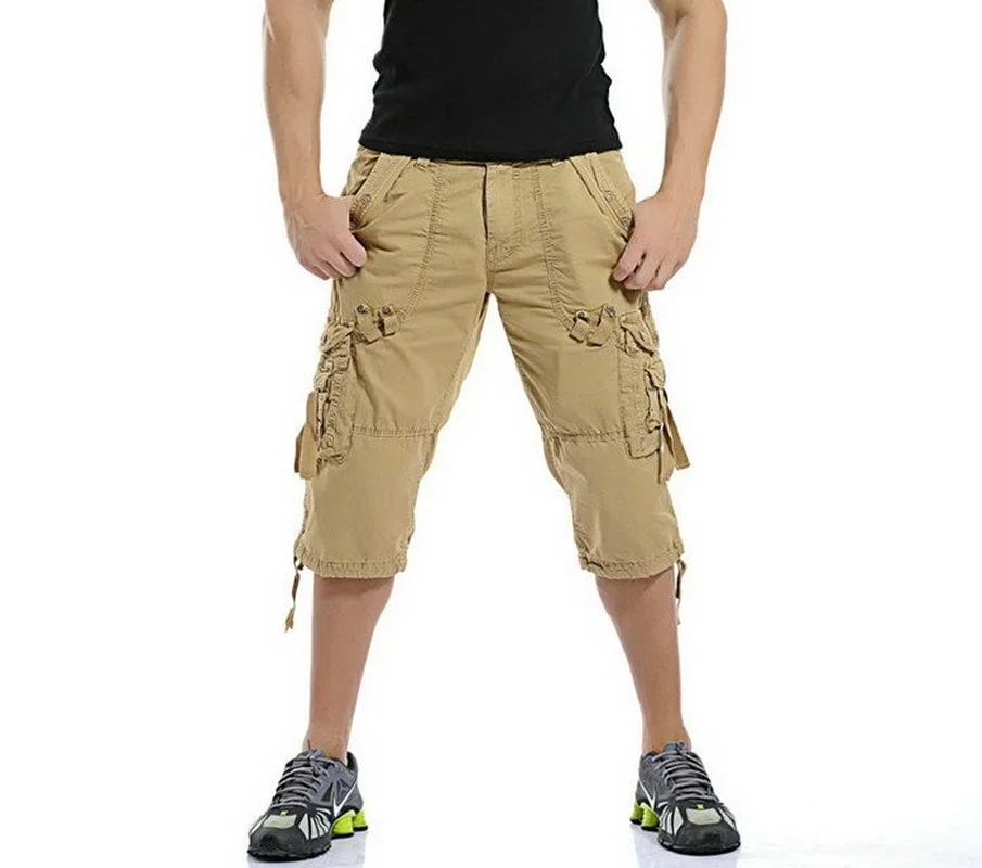 

8 Colors Plus Size 29-48 New Brand Summer Camouflage Loose Cargo Shorts Men Camo Summer Short Pants Homme Cargo Shorts