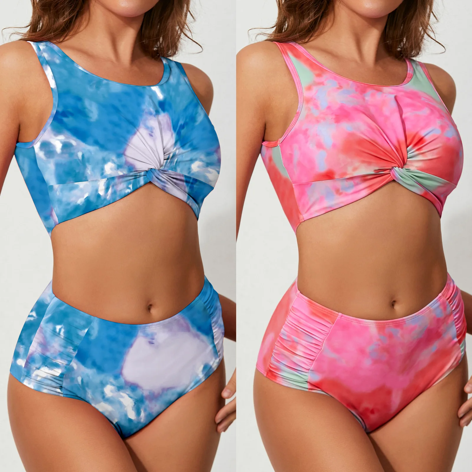 

NEW Bikini Push Up Bikinis Set Swimwear Women Swimsuit Female Lotus Leaf Print Swimming Suit Bathing BH25
