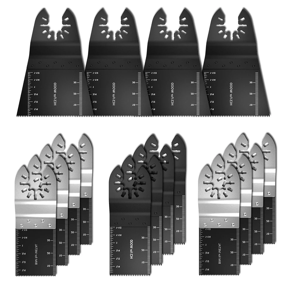 

16pcs Oscillating Saw Blades Quick Release Multi Tool Blades Professional Oscillating Blades Universal Multitool Accessories Kit