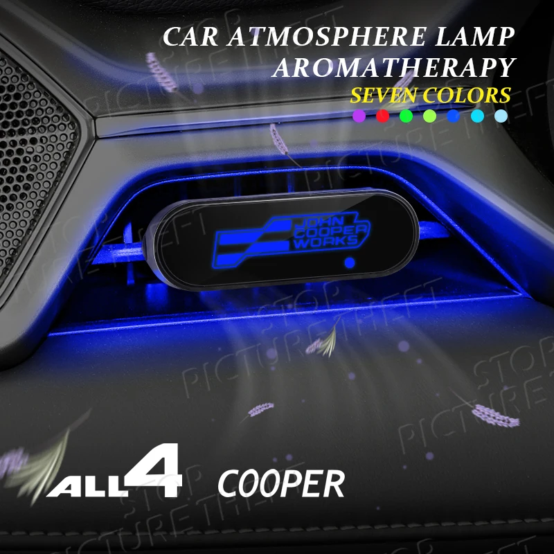 Для Mini Cooper S JCW ALL4 Джон Купер Работает Логотип Эмблема Автомобильная атмосфера для