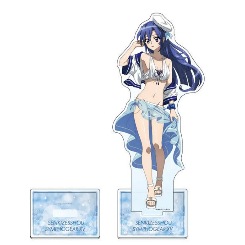 Фото Акриловая фигурка-подставка Senki Zesshou Symphogear 15 см, настольное украшение, коллекционные аксессуары, брелок №3