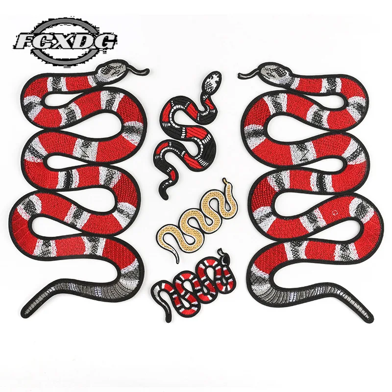 Индивидуализированные дизайнерские нашивки со змеиным рисунком для одежды