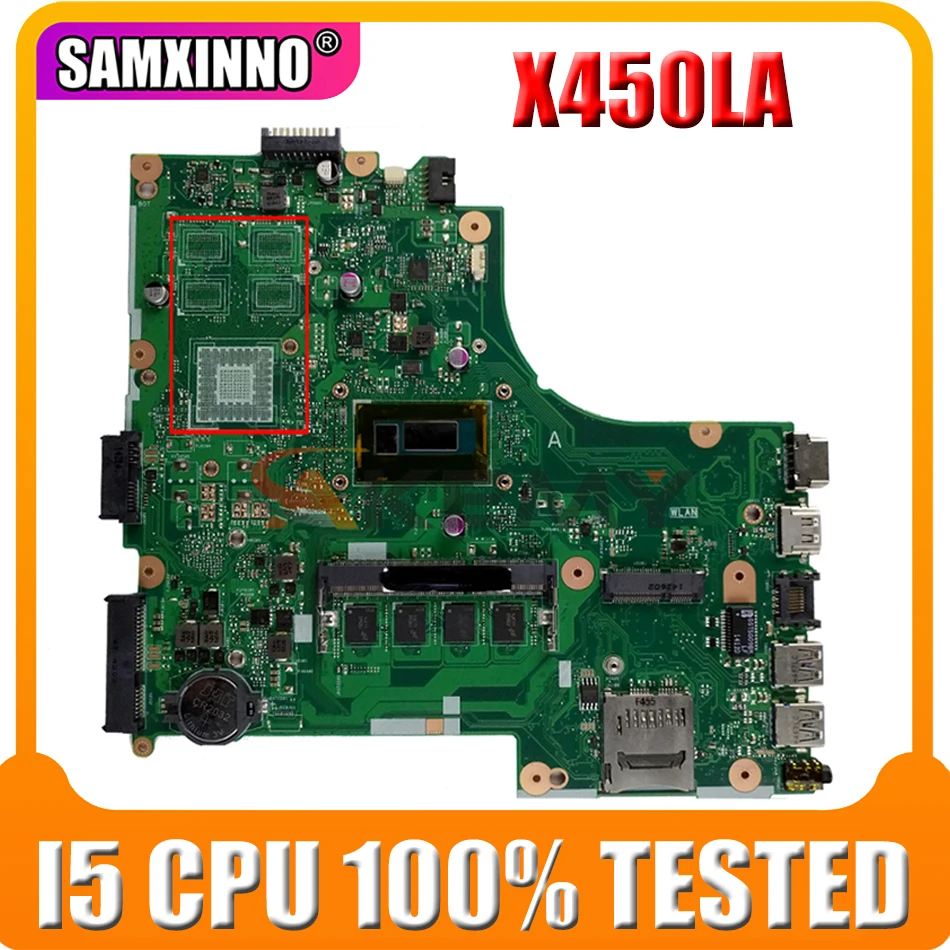 

For Asus X450LA motherboard X450LA Mainboard REV2.3 with Processor I5 CPU 100% tested