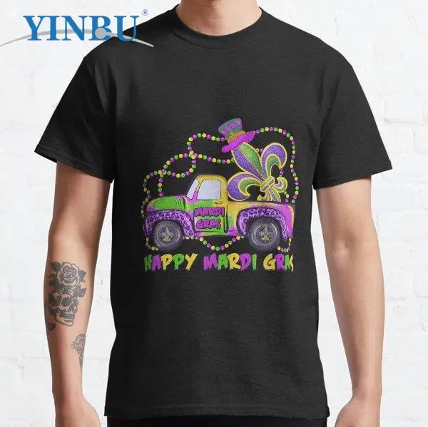 

Mardi Gras 2023 Men's t-shirt 2023 new in YINBU Brand Graphic Tee