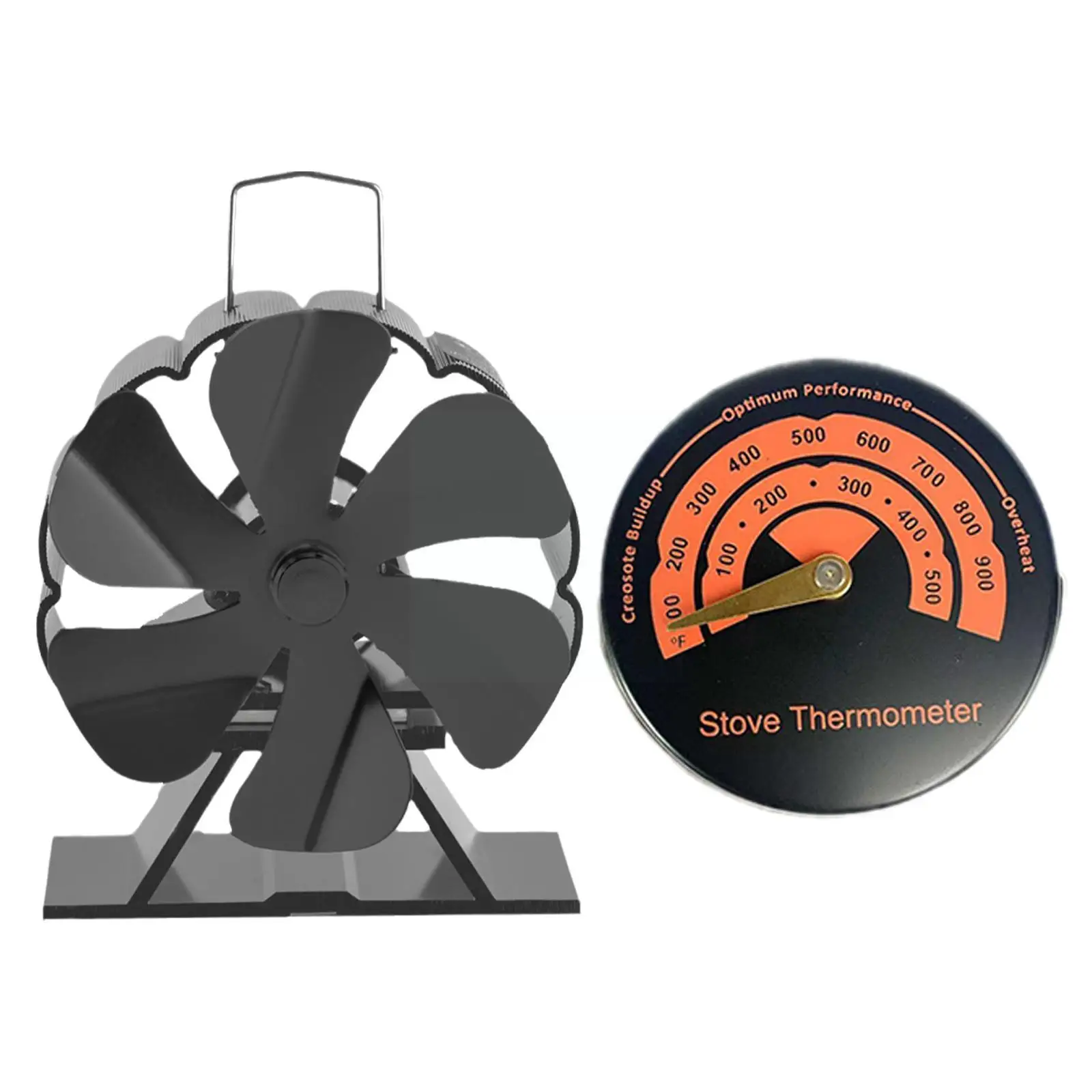 

Мини черный камин с 6 лезвиями, семейный тихий вентилятор для домашнего кирпича, тепловой Ecofan, эффективный камин A5Z1