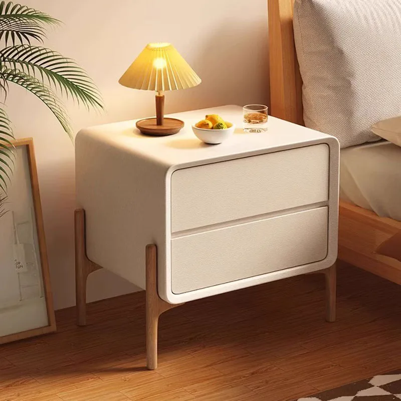 

Aesthetic Modern Nightstand Bedside Cheap Wood Organizer Minimalist Nightstands White Table De Chevet Living Room Furniture