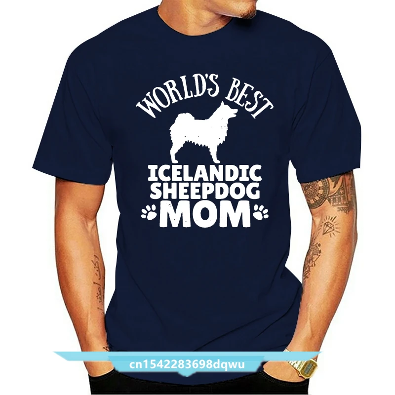 

Create Tee Shirt S-XXXL Icelandic Sheepdog Dog Owner Dog Mom Gift Idea Pictures Spring Autumn Formal HipHop T Shirt Men
