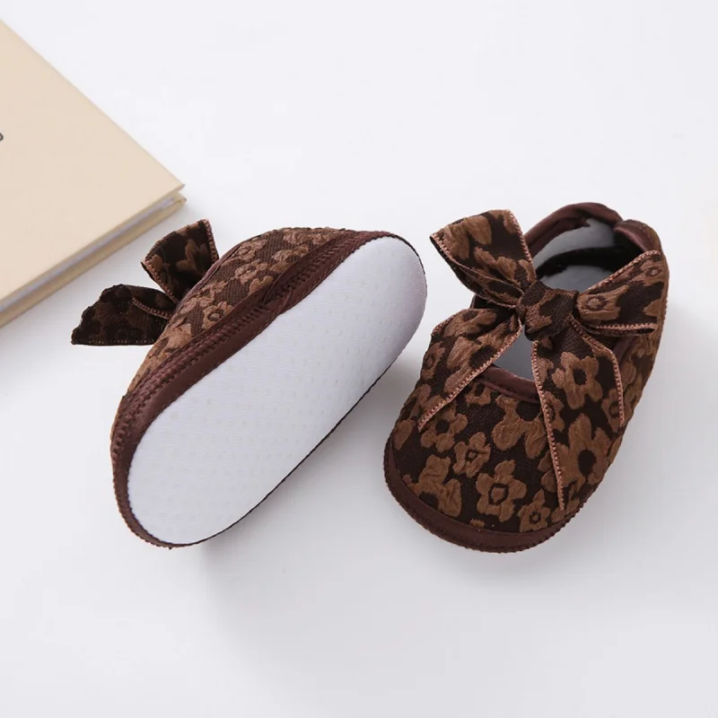 Обувь Для Коляски Принцессы Младенцев С Нескользящей Резиновой Подошвой И