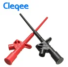 Cleqee P5004 2 шт. Профессиональный изолированный быстрый зажим с крюком высоковольтный гибкий тестовый зонд