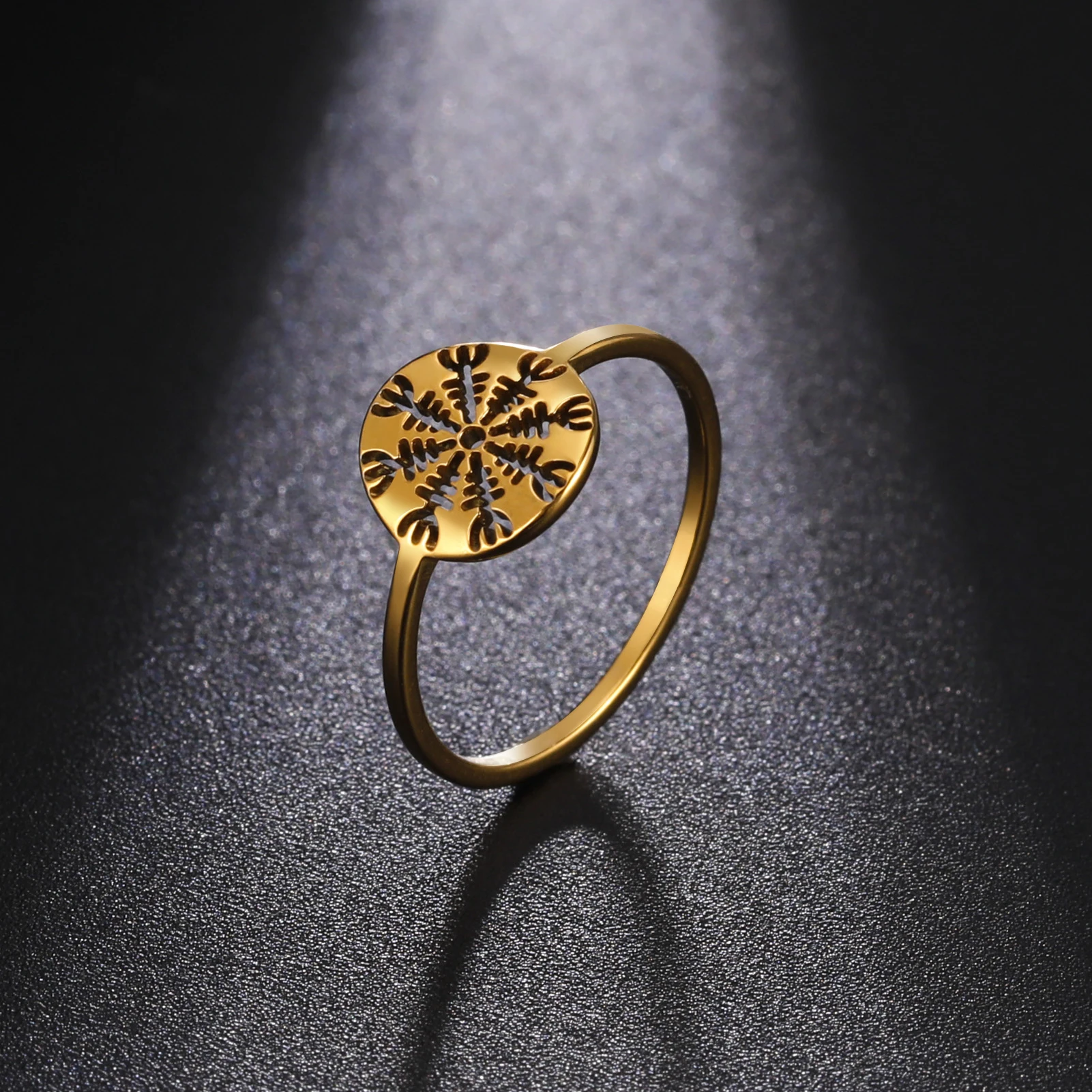 Скандинавский Викинг Compass кольца для мужчин и женщин кольцо из нержавеющей стали