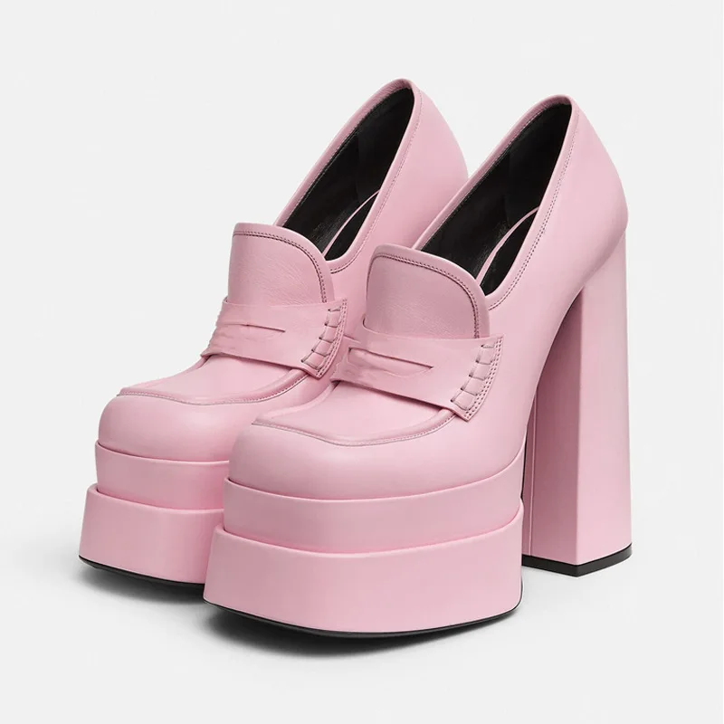 

Женские лакированные туфли на высоком каблуке, с круглым носком