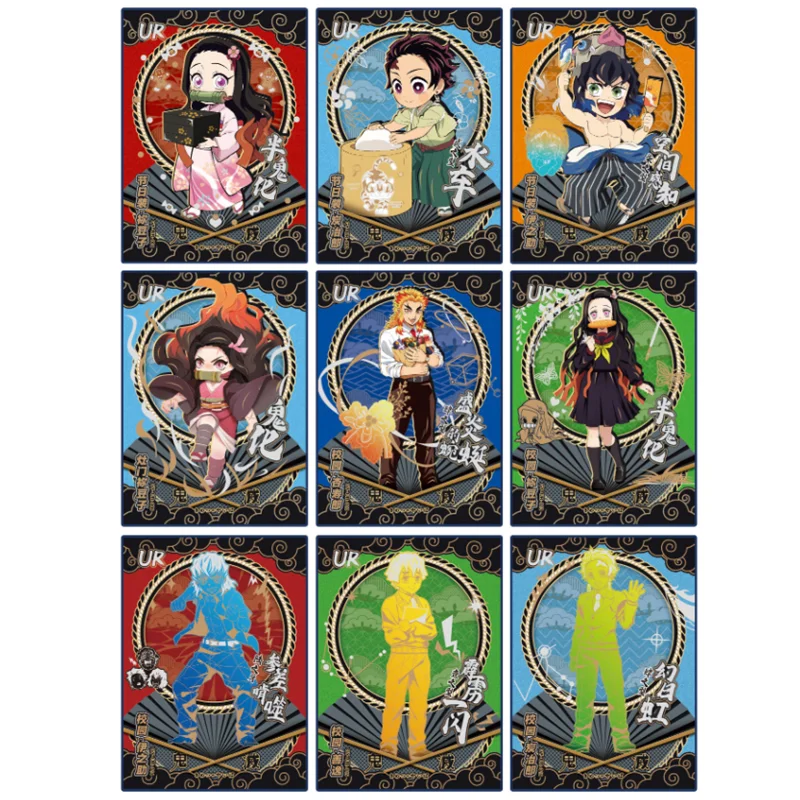 Оригинальные Карты рассеивателя демонов Flash Ultra Card Tanjirou Nezuko аниме игрушка