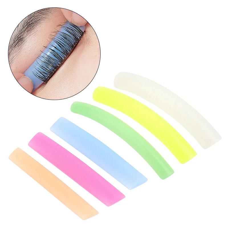 6 pairs Eyelash Lifting Kit Silicone Pad Eye Lash Perm Pads Eyelashes Extension Accessories Eyelash Curler Applicator Tools