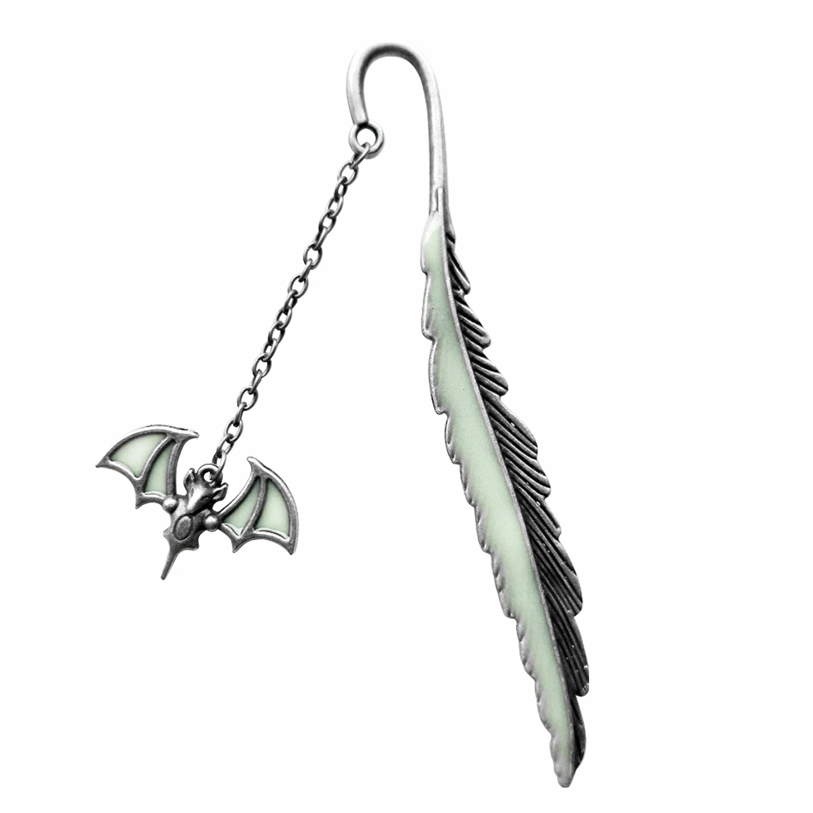 

Accessories Owl Gift School Supplies Teacher Universal Metal Feather Bookmarks Dragonfly Portable Cute Luminous Bat Pattern