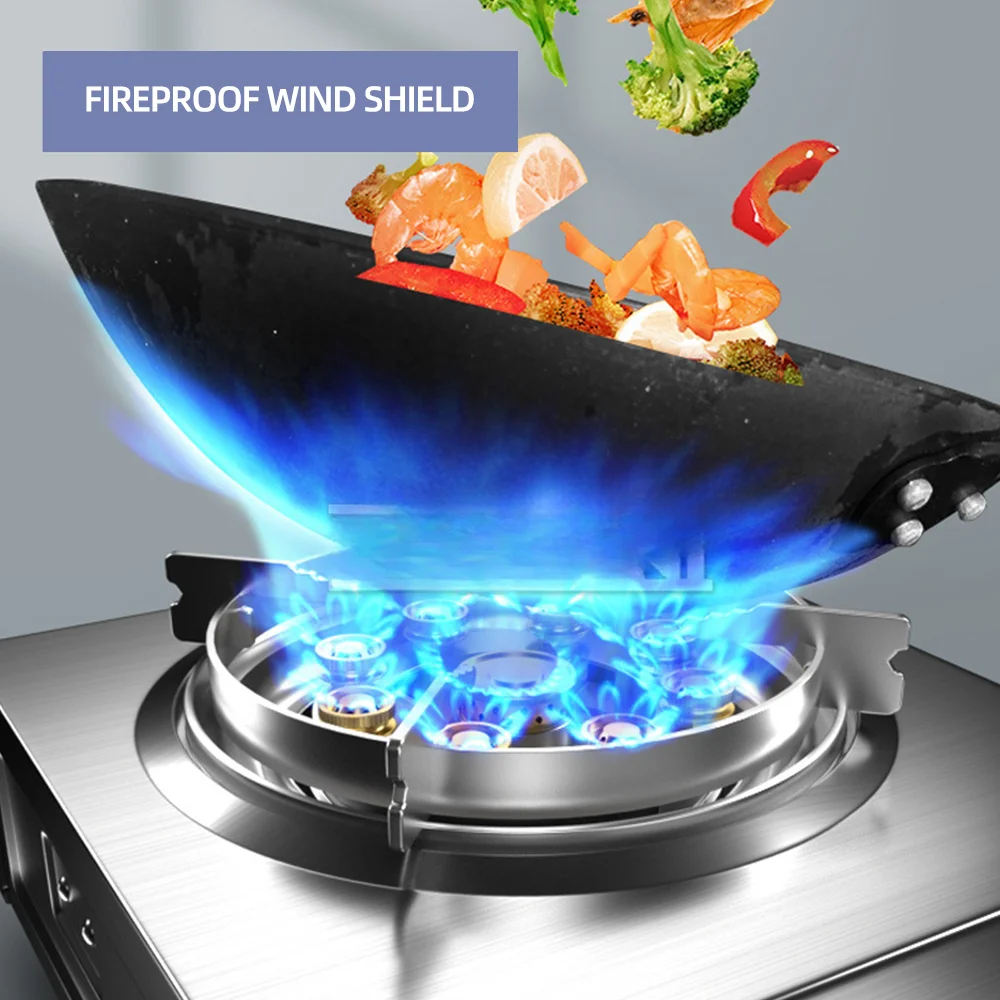 Для газовой плиты из нержавеющей стали кухонная настольная энергосберегающая