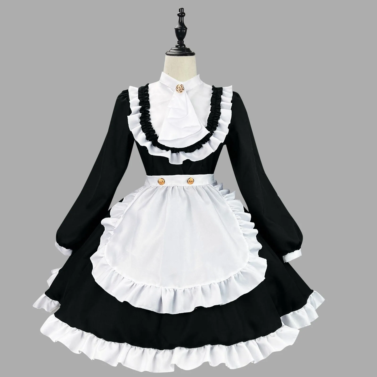 

Classical Maid Cosplay Costumes Lolita Sets Girl Apron Maid Outfits Anime Cute Waitress Party Halloween Dress Suits