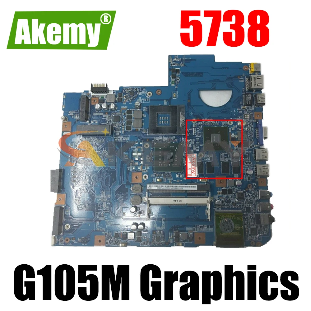 

Материнская плата AKEMY JV50 для ноутбука acer Aspire 5738, DDR3, PM45, G105M