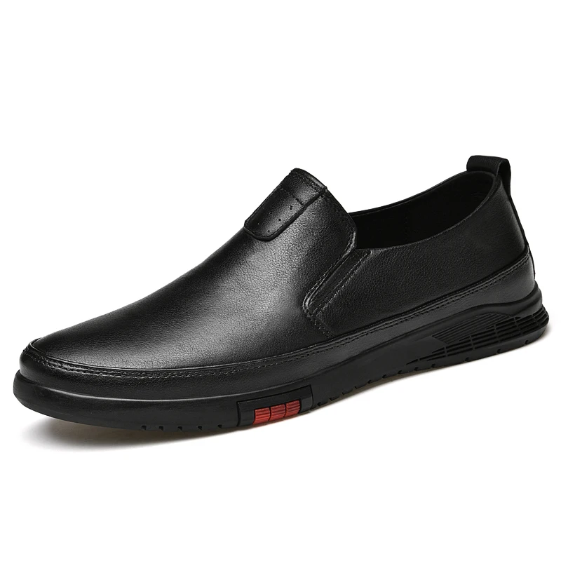 

2022 Men's Luxury Brand Genuine Leather Casual Shoes Soft Comfortable Dress Shoes for Men Male Lightweight Comfy High Quality
