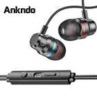 Наушники-вкладыши ANKNDO, проводные, с разъемом 3,5 мм, для Iphone, XIaomi, Samsung, OPPO