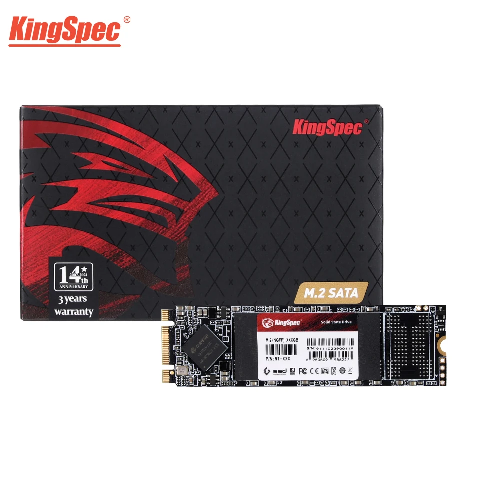 KingSpec-disco duro interno para ordenador portátil ASUS, unidad de estado sólido M.2 SSD 64GB 120gb 240 gb HDD 2280 MM NGFF M.2 SATA III 6 Gb/s